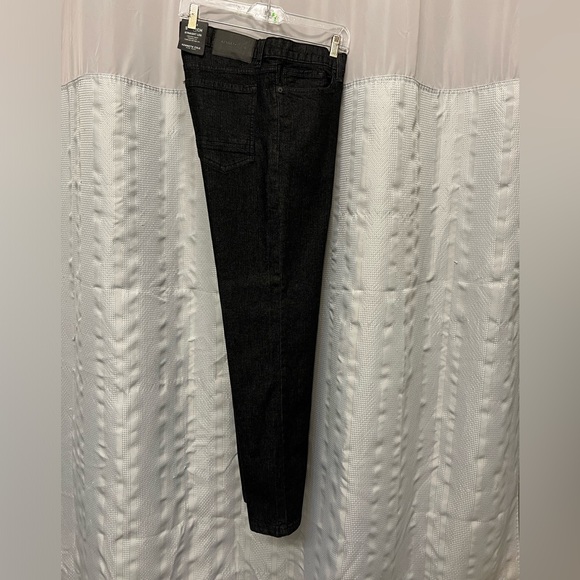 Men's Black Stretch Straight Leg Pants